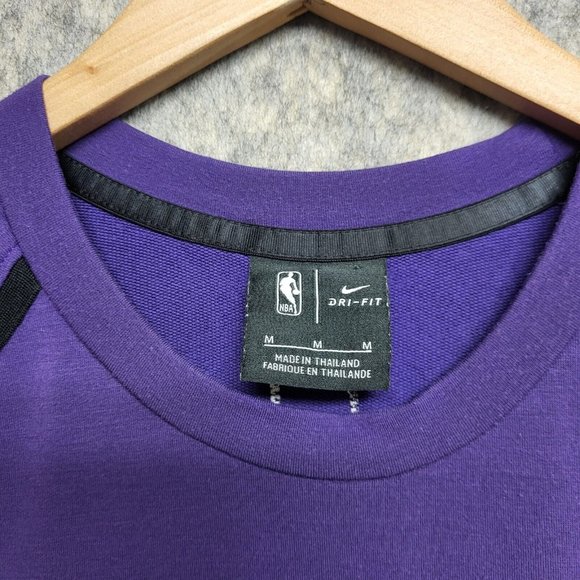 Nike Dri-Fit Phoenix Suns Purple Elite Shooter Long Sleeve Shirt Mens Medium - Picture 8 of 13